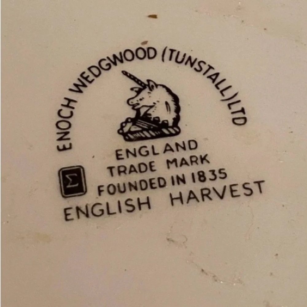 Wedgwood English Harvest White Platter with Fruit Motif